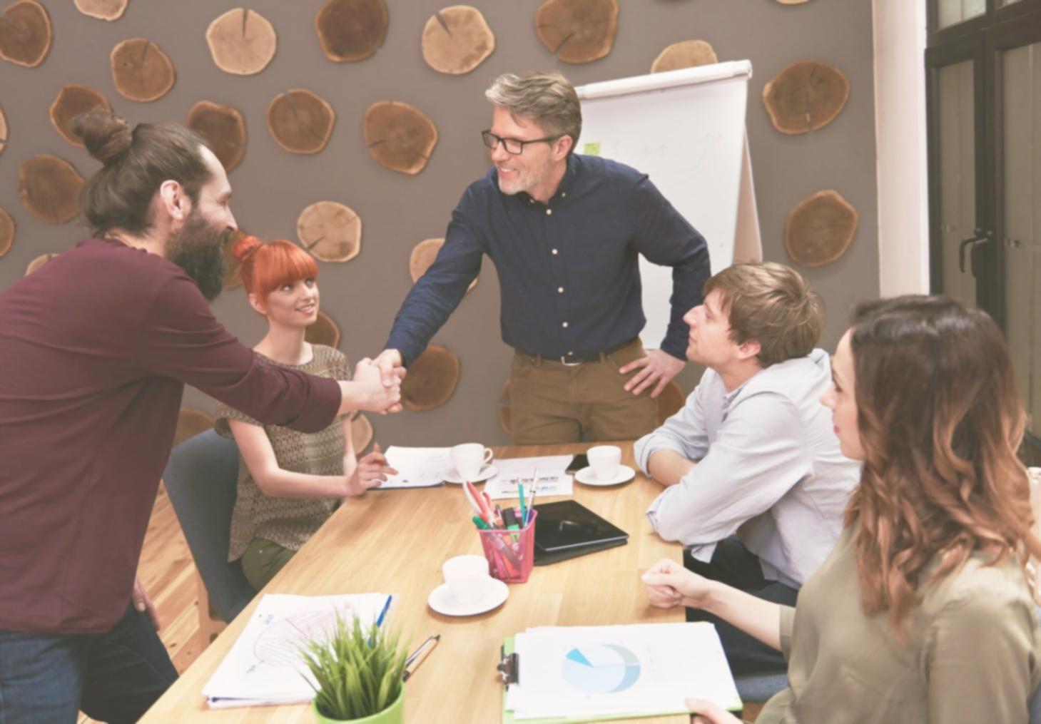 Person reviewing financial documents with confidence